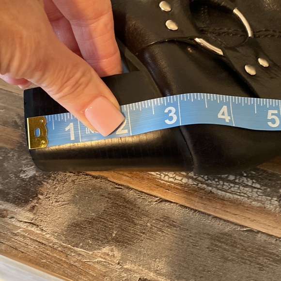 EUC SEXY 🔥 MIA Black Leather Biker Motorcycle Western Harness  Boots - 9M - Picture 15 of 16